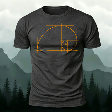 Cotton Geometric Lines Print Casual T-Shirt