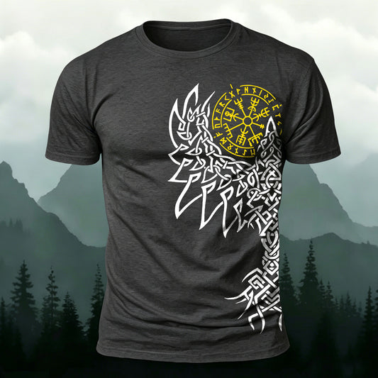 Soft Cotton Retro Tribal Print Casual T-Shirt