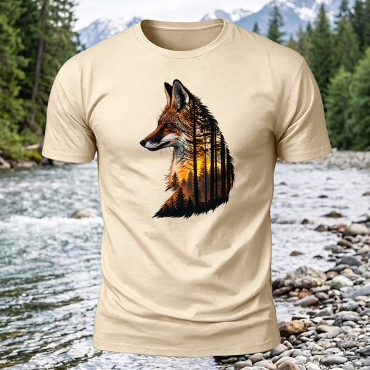 Fox Forest Printed Short Sleeve T-Shirt