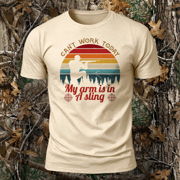 My Arm Is In A Sling Printed Short Sleeve T-Shirt