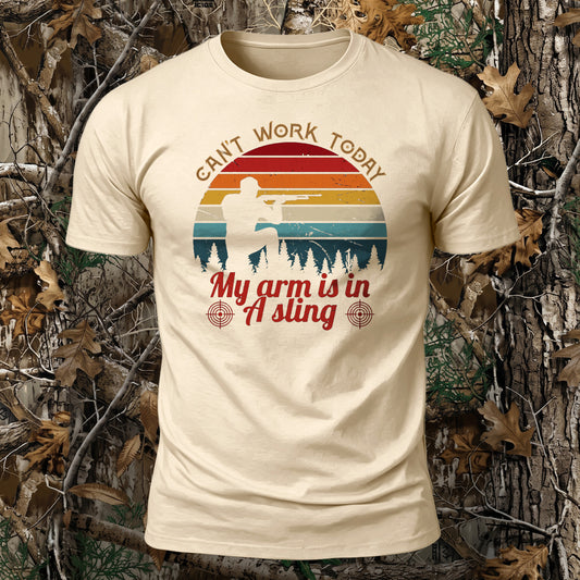 My Arm Is In A Sling Printed Short Sleeve T-Shirt