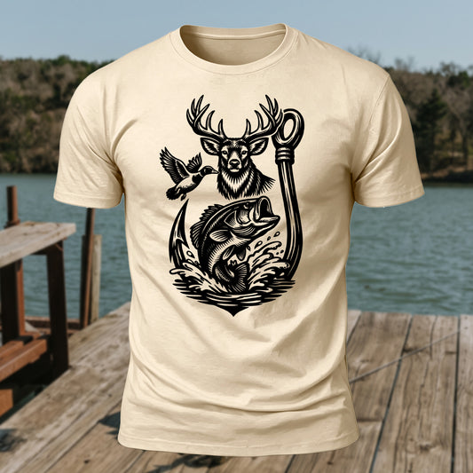 Hunting Season Printed Short Sleeve T-Shirt