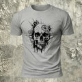 Nautical Compass Skull Retro Casual Breathable Tee