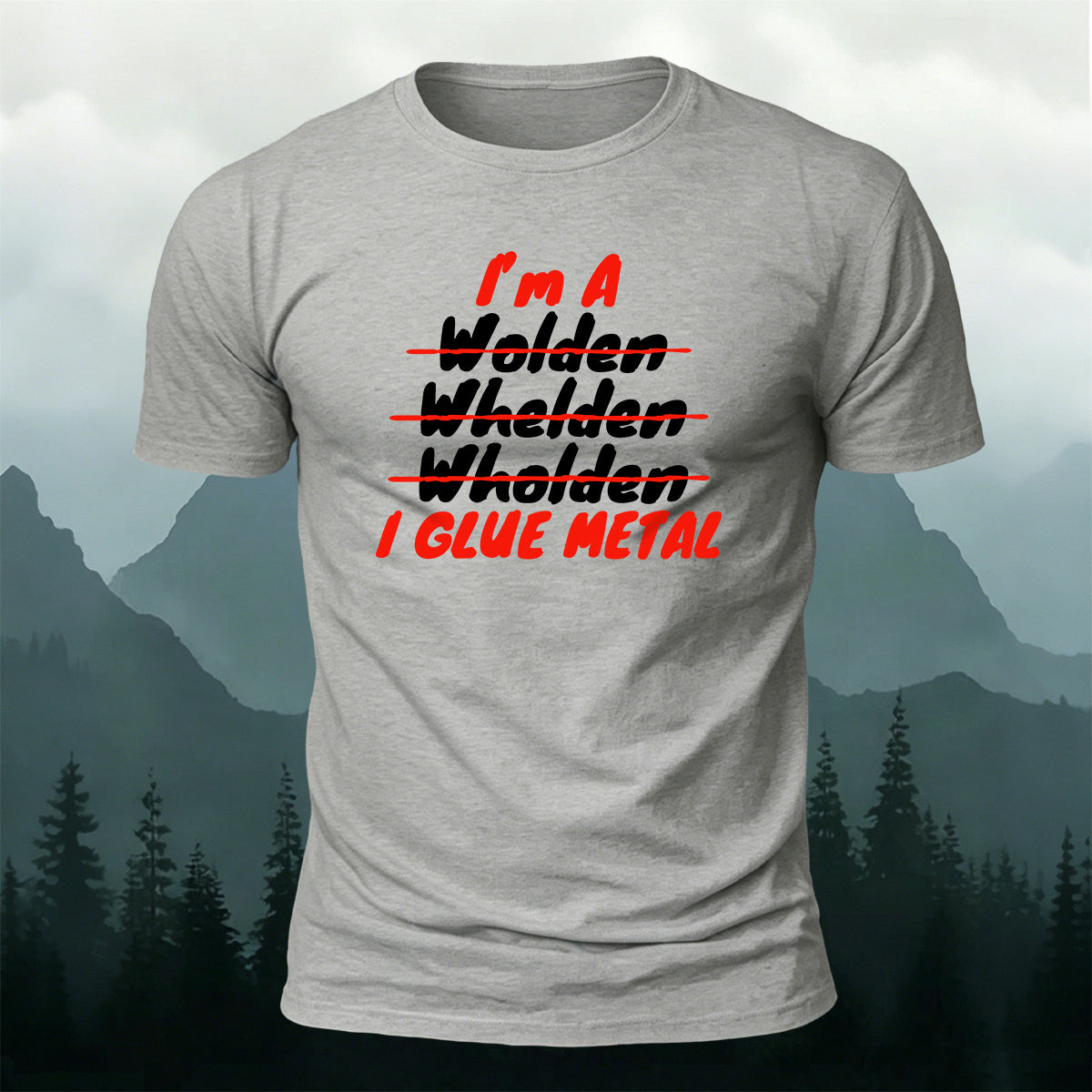 Cotton Wage Worker Welder Fun Slogan Casual Tee