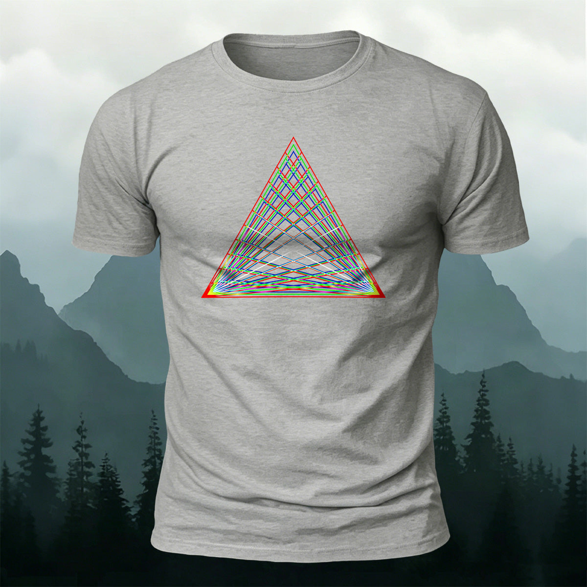 100% Cotton Abstract Geometric Simple Casual T-Shirt