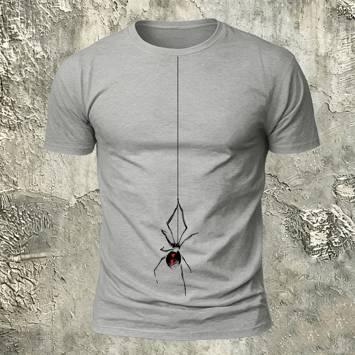 Spider Simple Print Casual 100% Cotton T-Shirt