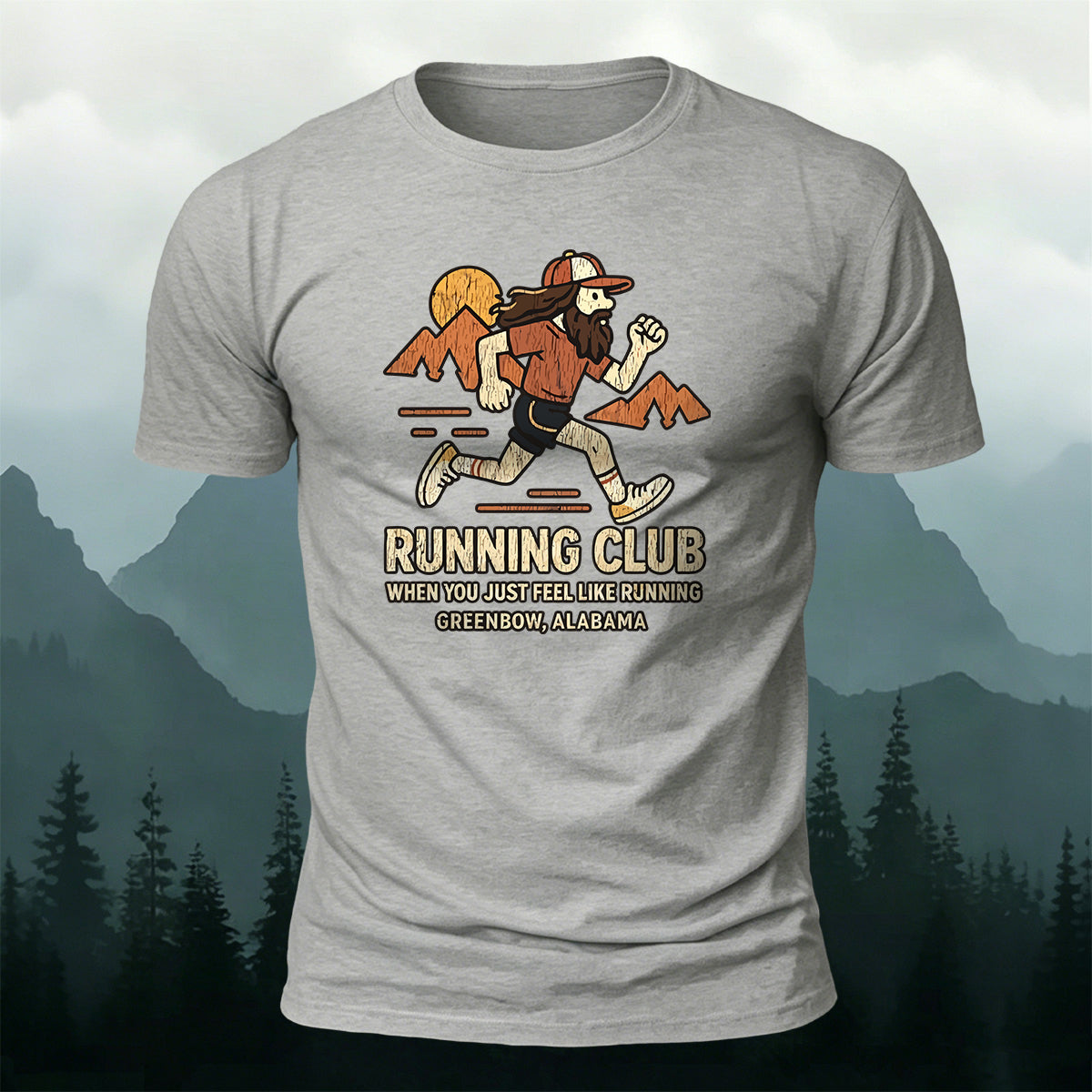 Vintage Running Casual Premium Cotton T-Shirt