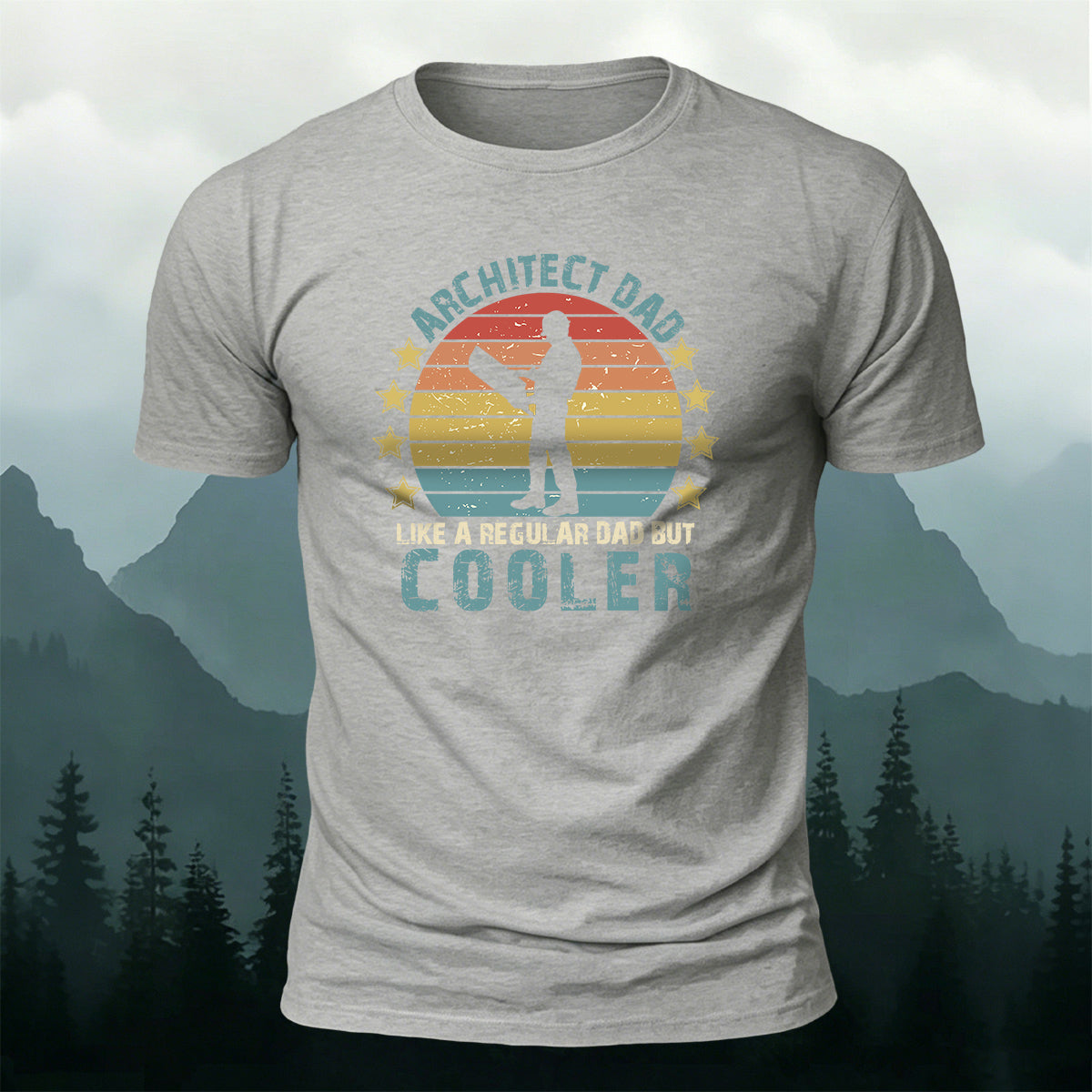 Cotton Workers Silhouette Casual Versatile T-Shirt
