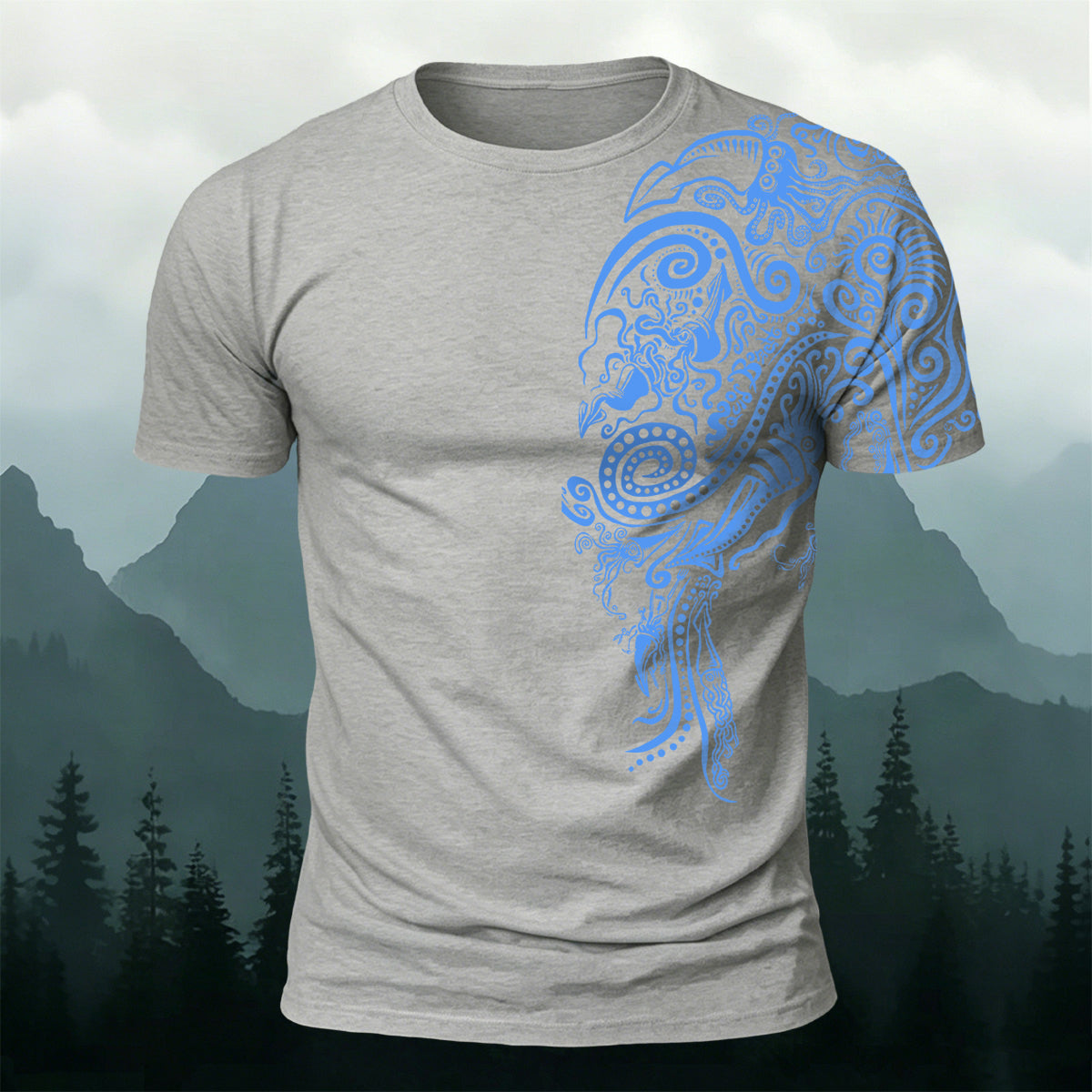 Marine Animal Graphic Fashion Casual T-Shirt