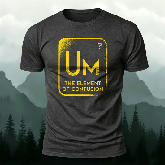 Soft Cotton The Element Of Confusion Printed Casual Tee