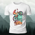 Mountain Biking Printed Fashion Premium Cotton T-Shirt