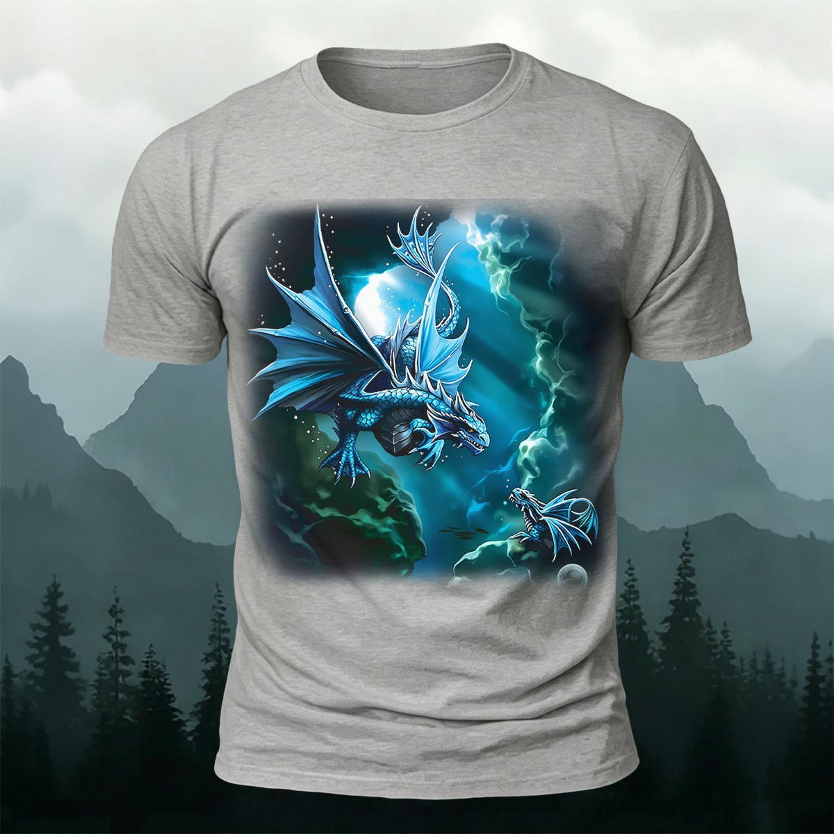 Western Fantasy Dragon Soft Breathable T-Shirt