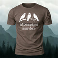 Bird print natural casual premium cotton T-shirt