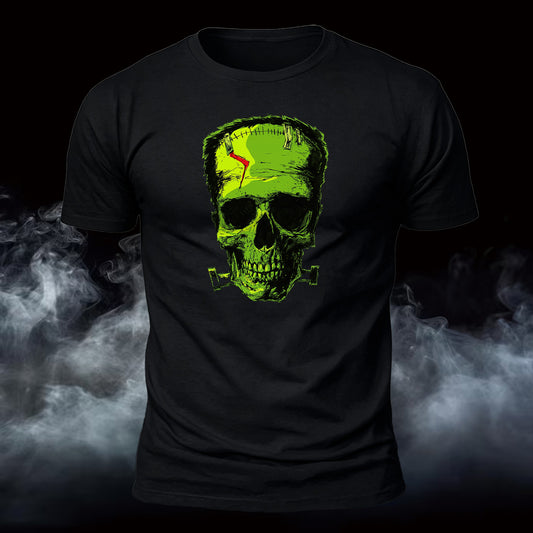 FrankenSkull Printed Short Sleeve T-Shirt