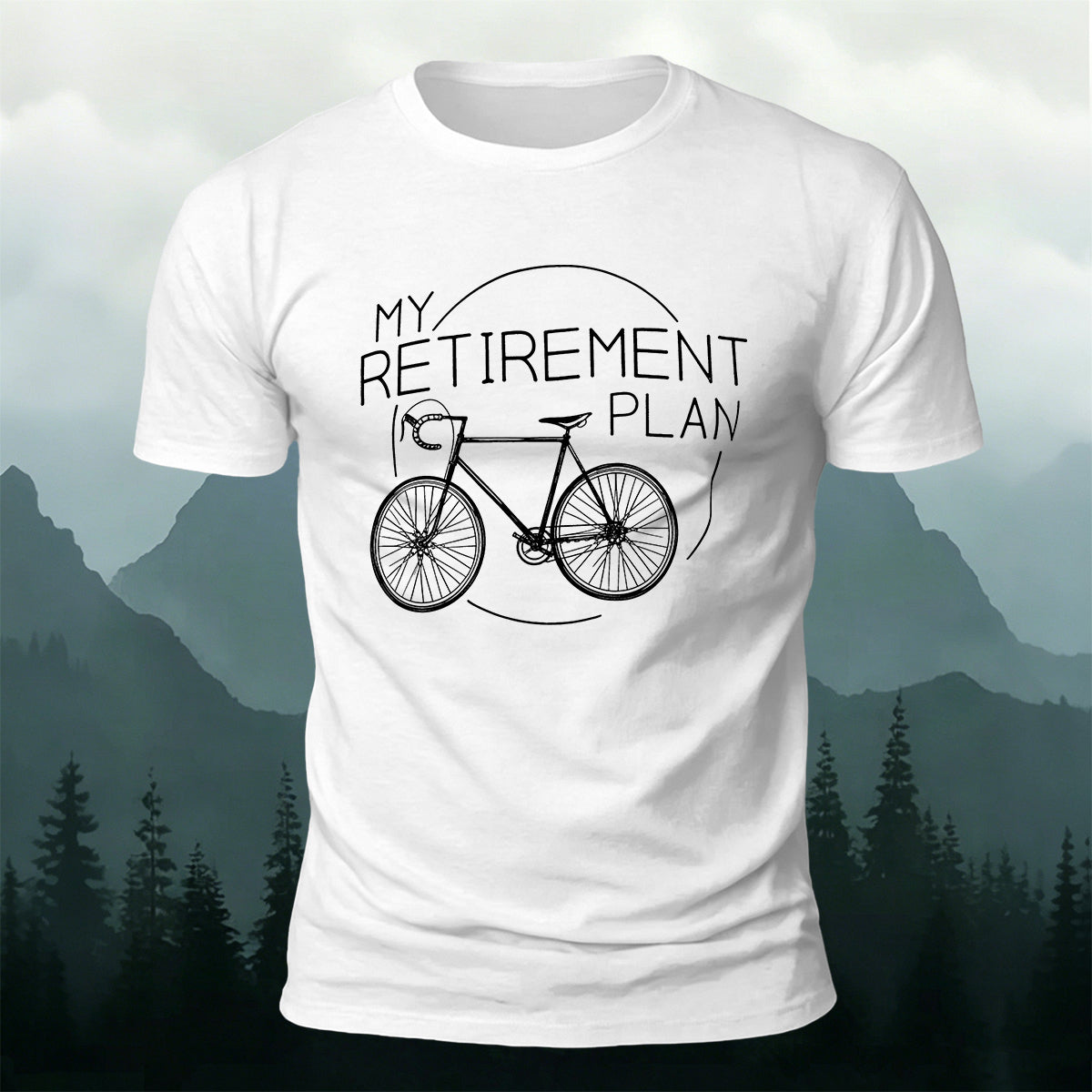 Cycling Plan Printed Casual Breathable T-Shirt