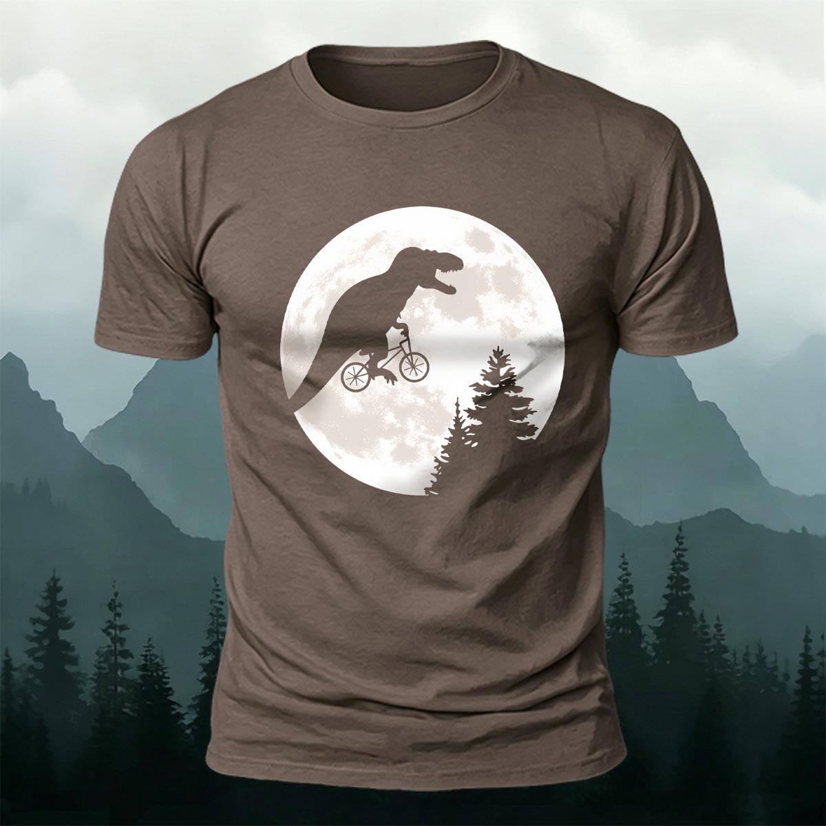 Fun Dinosaur Pattern Print Skin-friendly Cotton T-shirt