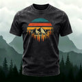 Colorful Landscape Print Ultra-soft Fabric Comfortable T-Shirt