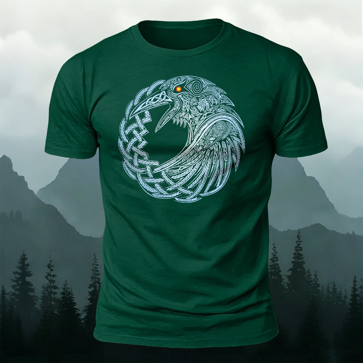 Mythical Totem Print Versatile 100% Cotton T-Shirt