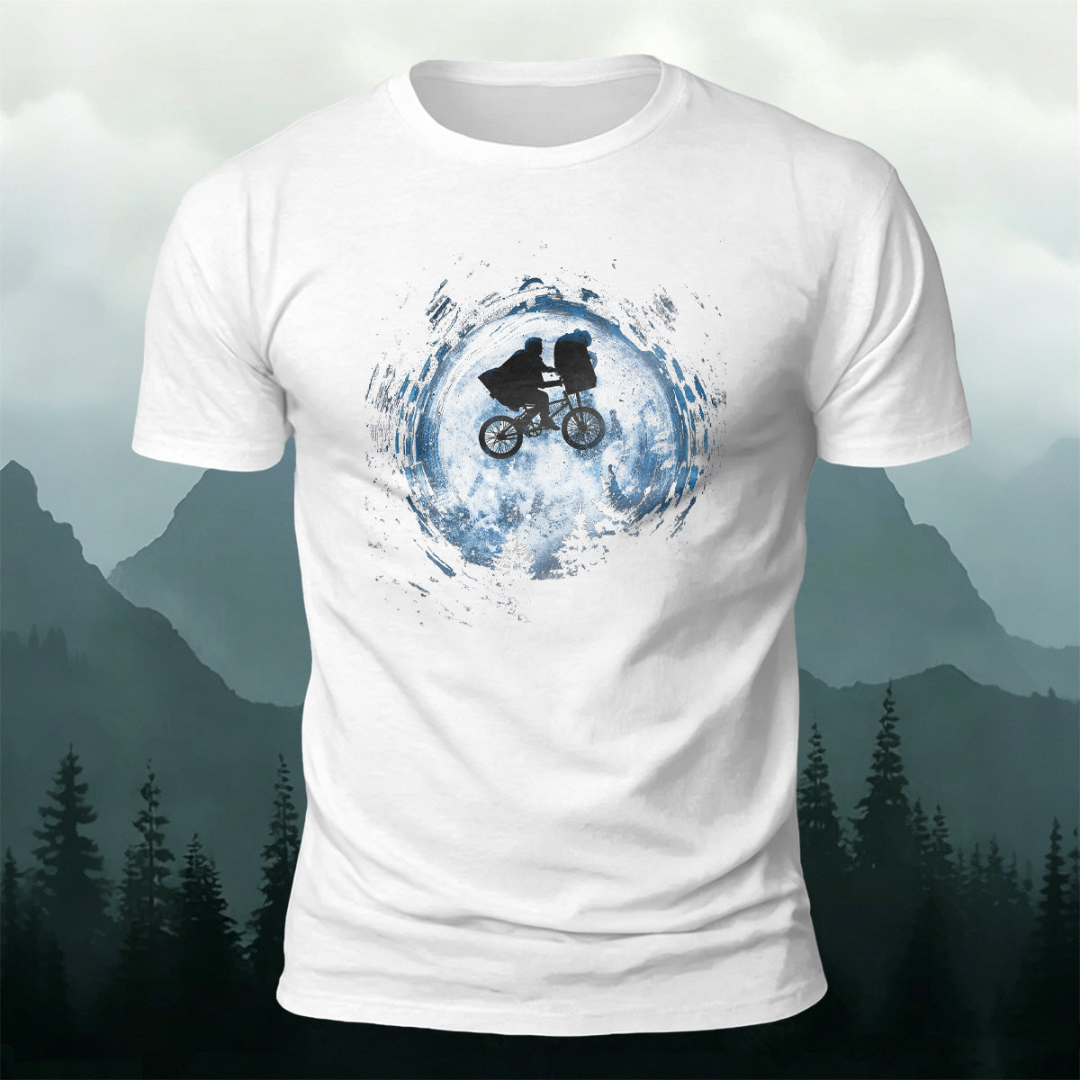 Outdoor Cycling Print 100% Cotton Casual Tee