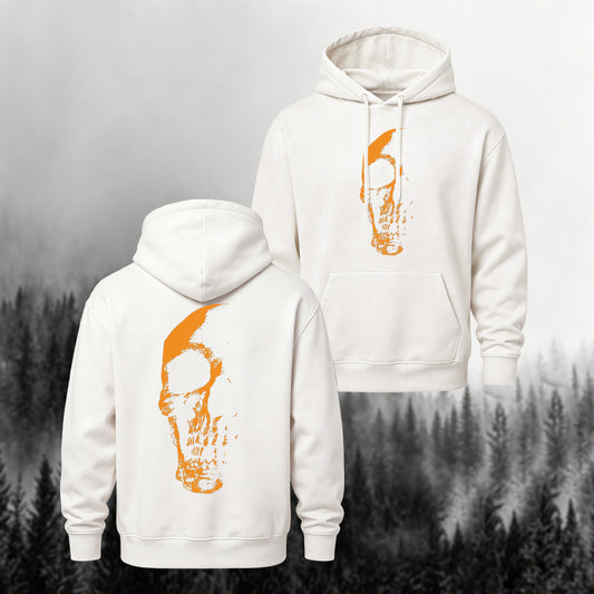 Cotton-Blend Skeleton Reversible-Print Versatile Hoodie