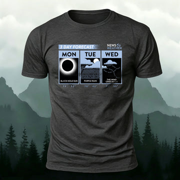 DTG Weather-Print Round-Neck T-Shirt