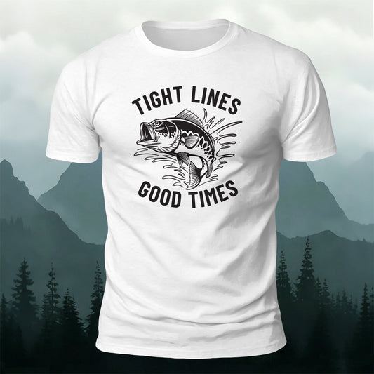 Premium Cotton Enjoy Fishing Outdoor Leisure T-Shirt