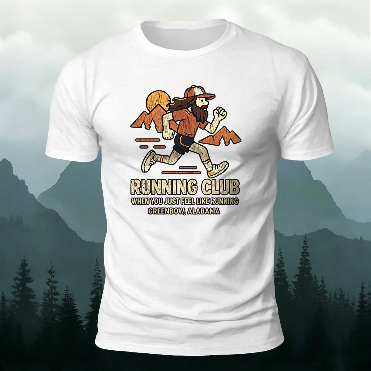 Vintage Running Casual Premium Cotton T-Shirt