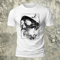 Skull Print Dark Casual Breathable T-Shirt