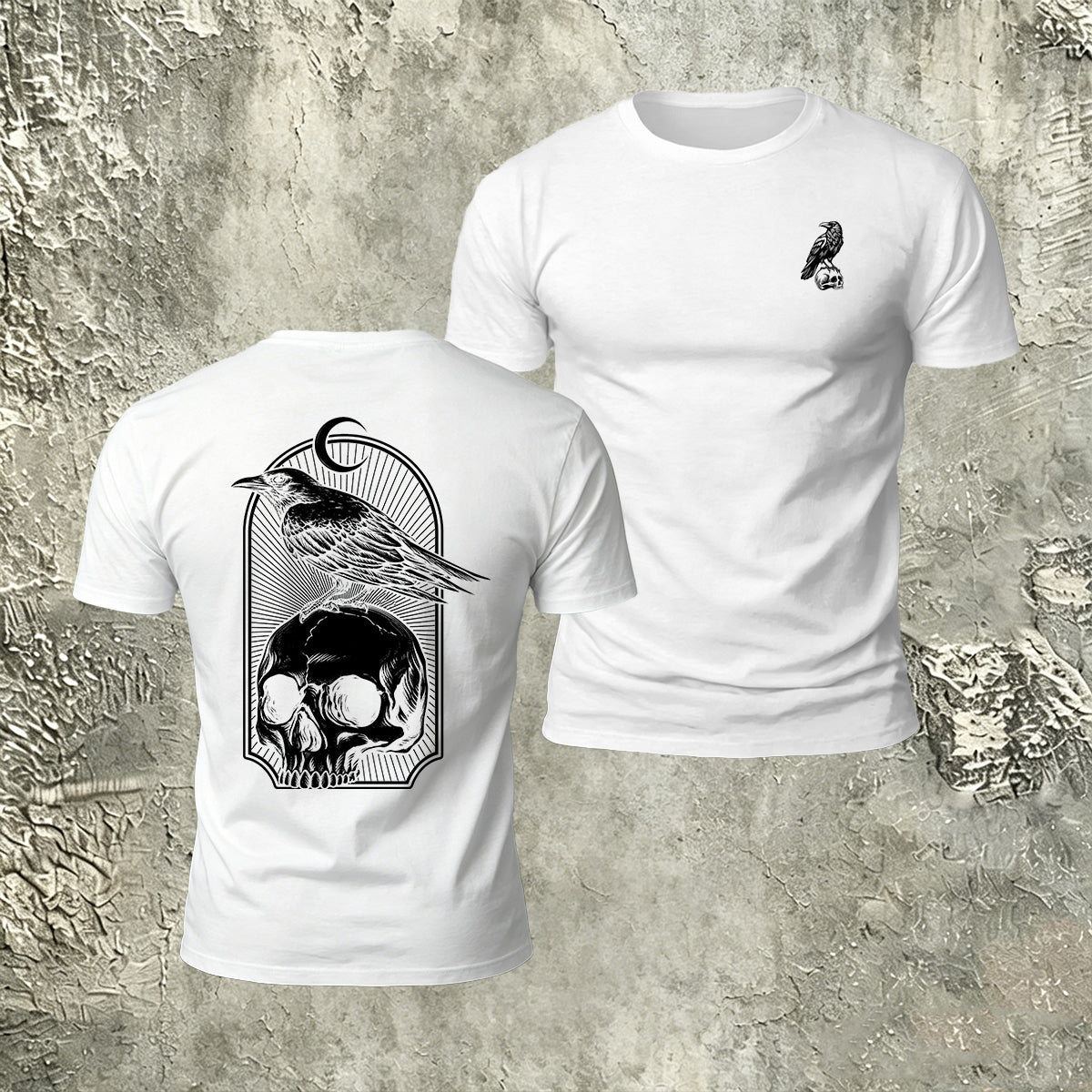 Skull Bird Casual Premium Cotton T-Shirt