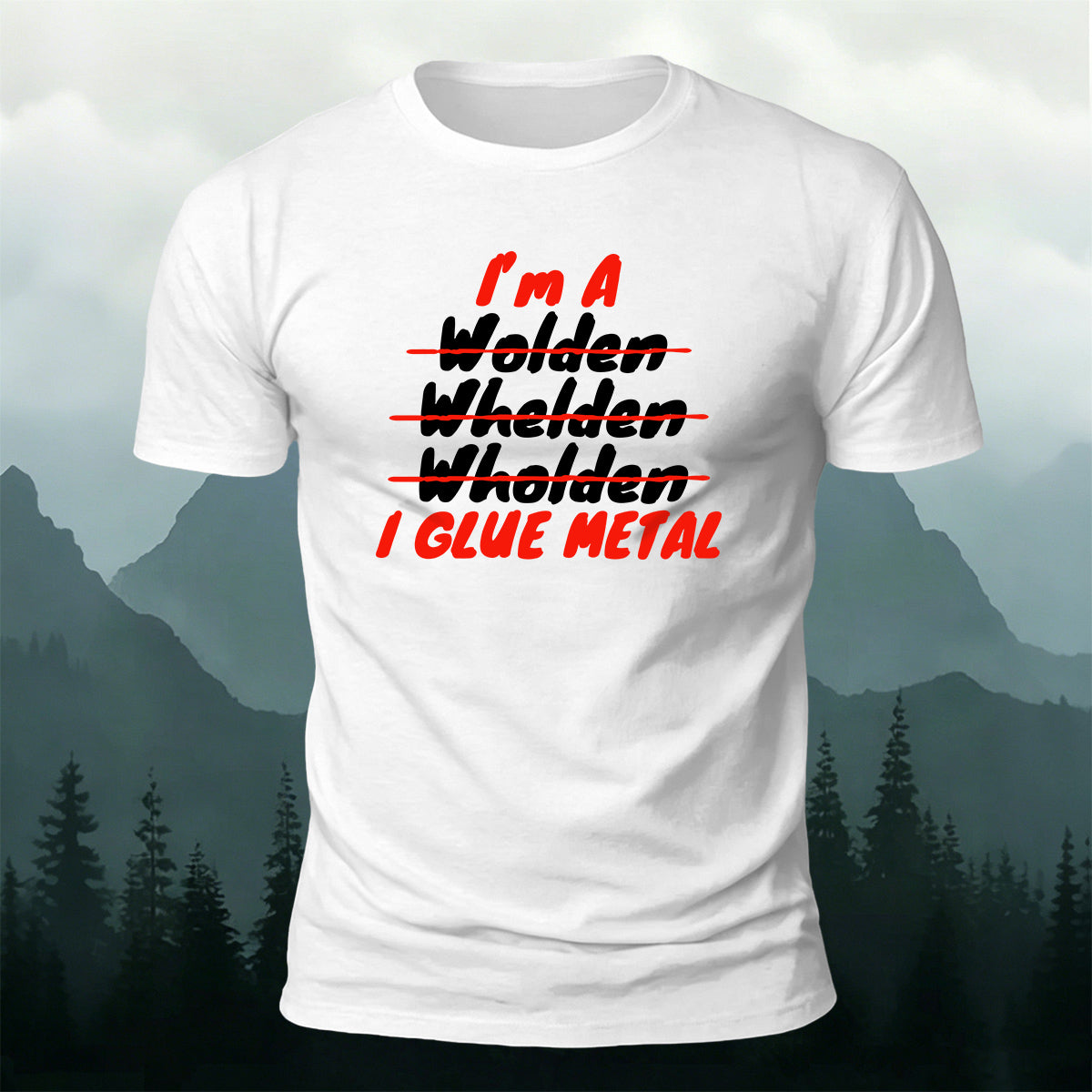 Cotton Wage Worker Welder Fun Slogan Casual Tee