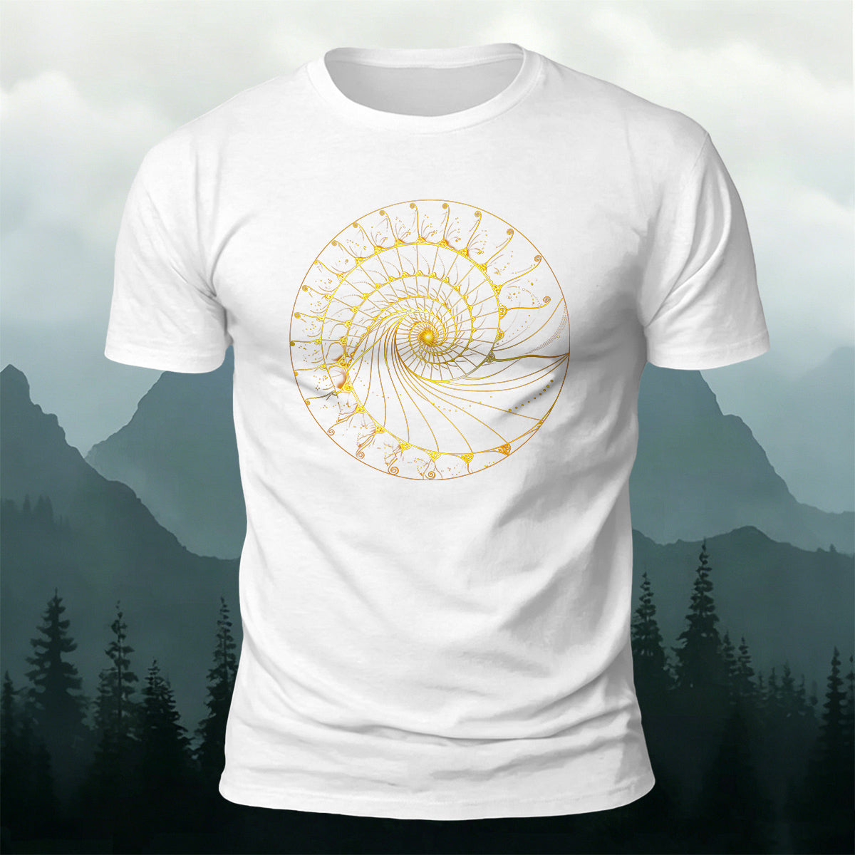 Combed Cotton Artistic Stripe Print Casual T-Shirt