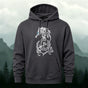 Cotton-Blend Viking Wolf Celtic Knot Print Versatile Hoodie