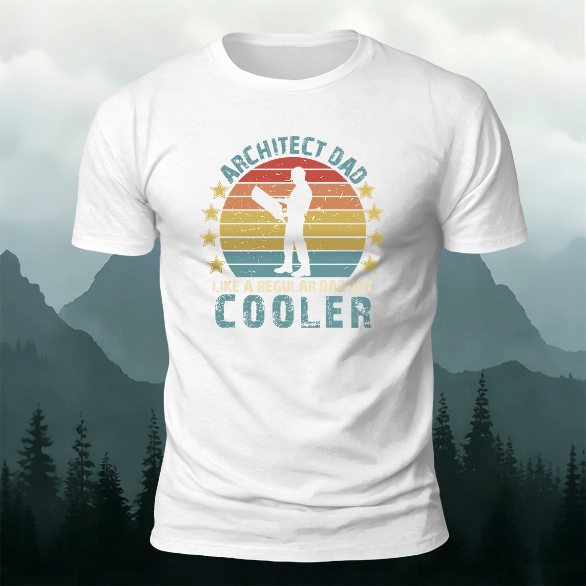 Cotton Workers Silhouette Casual Versatile T-Shirt