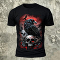 Dark Skull Print Street Casual Comfortable T-Shirt