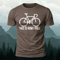 Simple Bicycle Graphic Casual Premium Cotton Tee