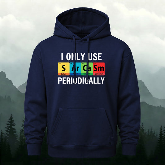 Cotton Blend Funny Chemistry Pun Graphic Casual Hoodie