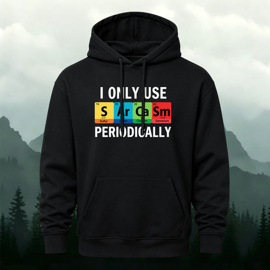 Cotton Blend Funny Chemistry Pun Graphic Casual Hoodie