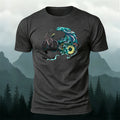 Enjoy Cycling Pattern Casual 100% Cotton T-Shirt