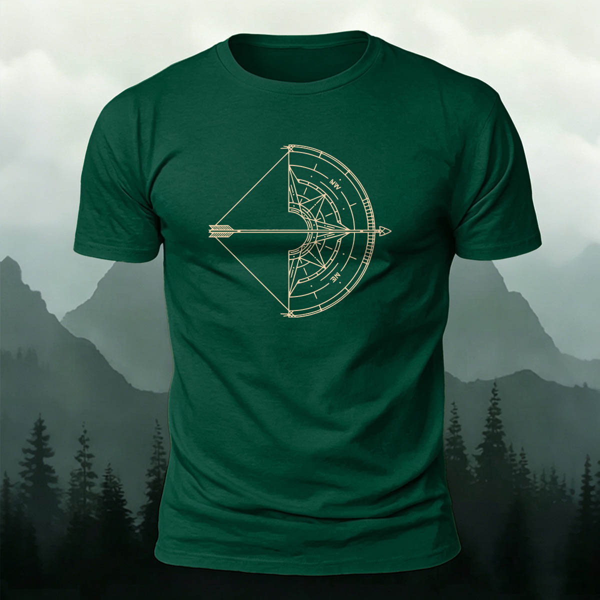 Bow and Arrow Graphic Trend Premium Cotton T-Shirt