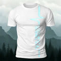 Trendy Electronic Music Print Casual T-Shirt White