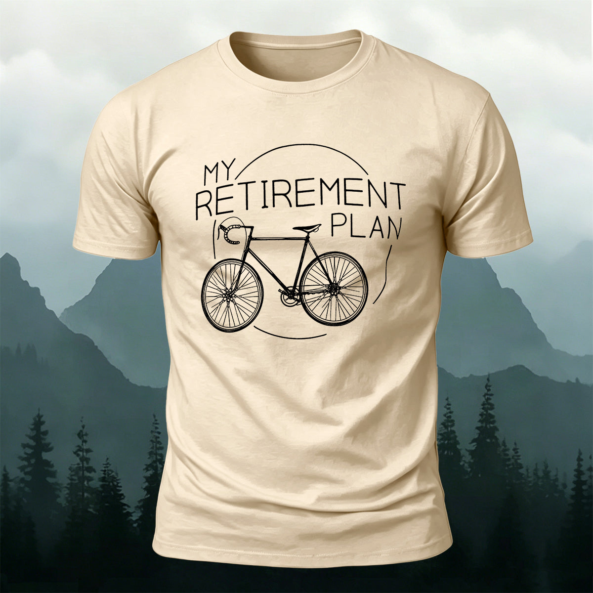 Cycling Plan Printed Casual Breathable T-Shirt