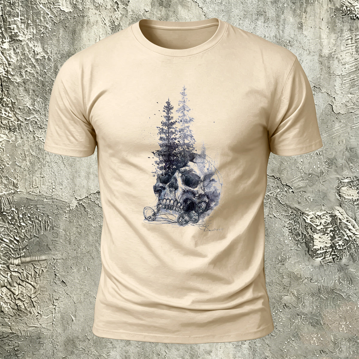 Creative Skull Graphic Casual Premium Cotton T-Shirt