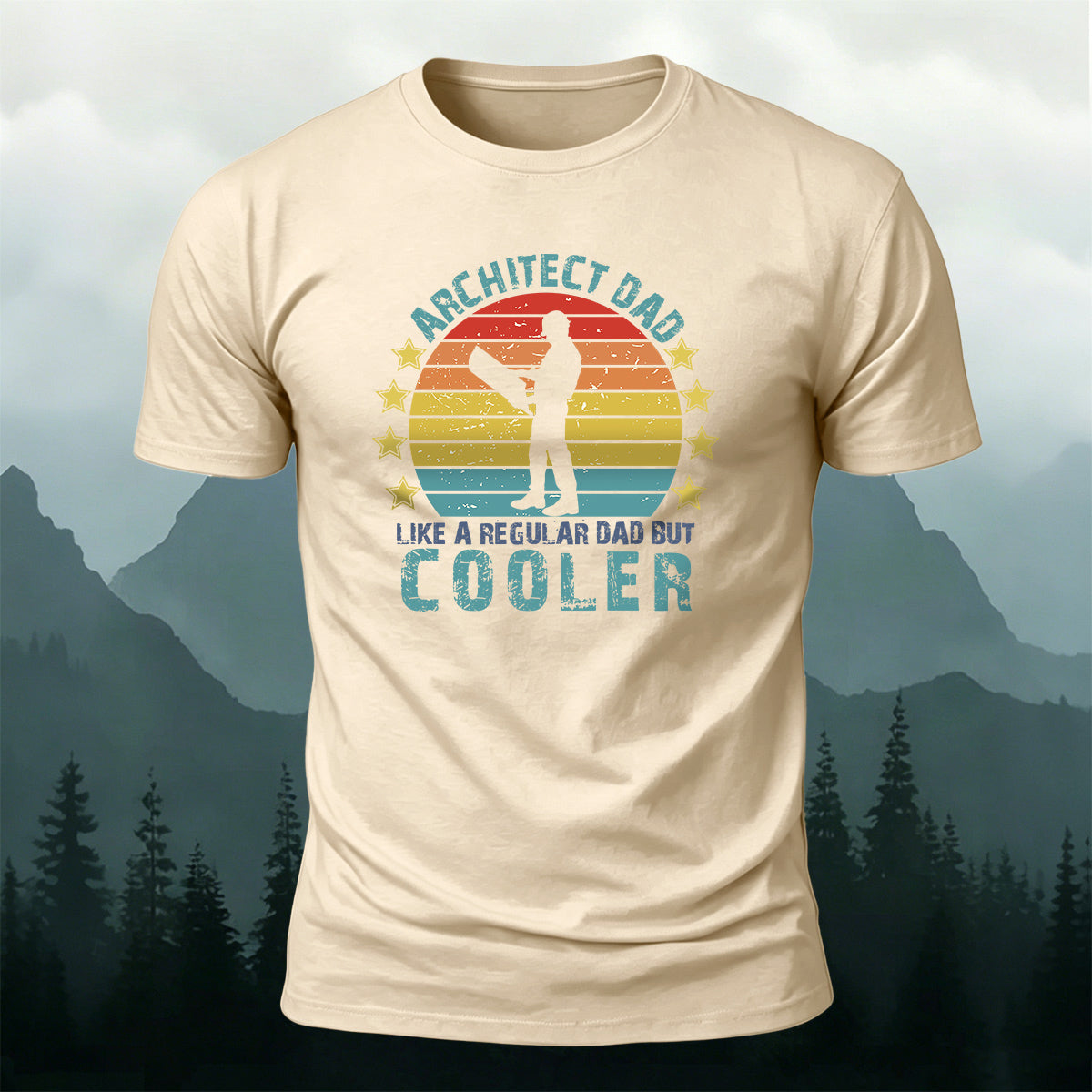 Cotton Workers Silhouette Casual Versatile T-Shirt