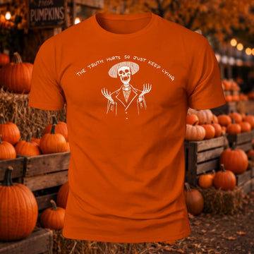 Just Keep Lying Printed Short Sleeve T-Shirt