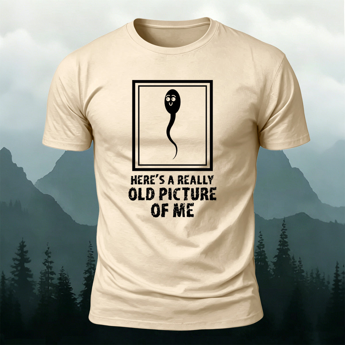 100% Cotton Tadpole Print Fun Casual T-Shirt