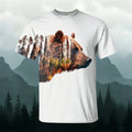 Forest Brown Bear Art Print Casual T-Shirt 1