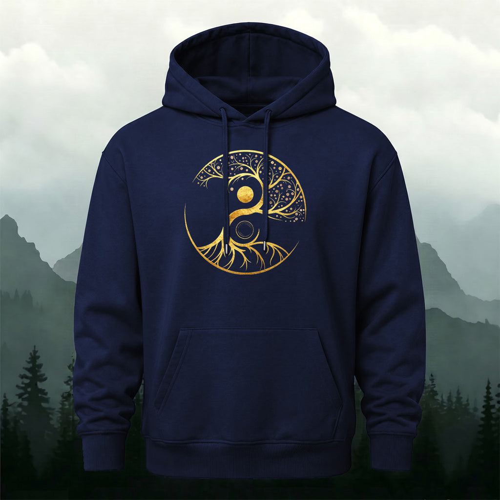 Cotton Blend Creative Artistic Tree Comfortable Hoodie