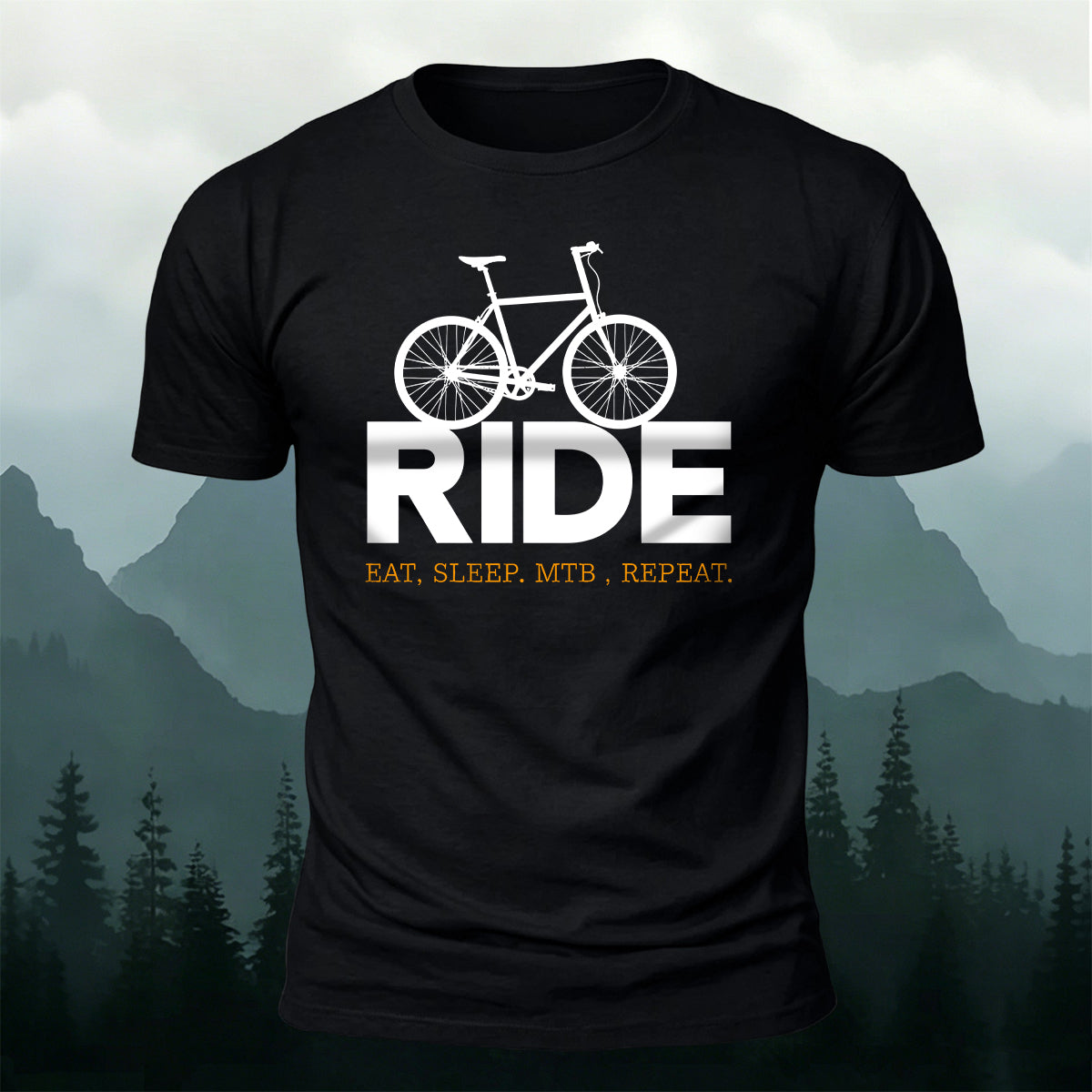 Outdoor Cycling Letter Print  Casual Cotton T-Shirt