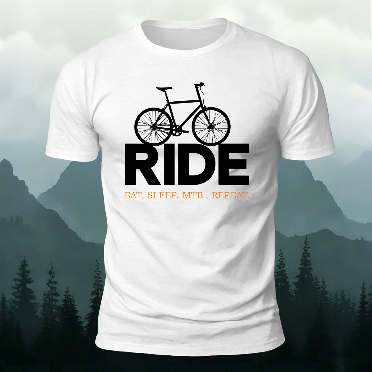 Outdoor Cycling Letter Print  Casual Cotton T-Shirt
