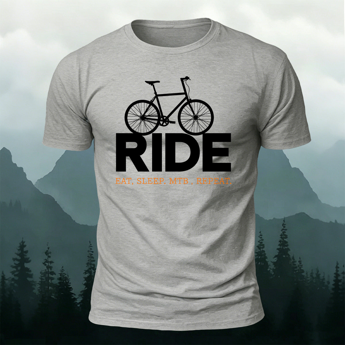 Outdoor Cycling Letter Print  Casual Cotton T-Shirt